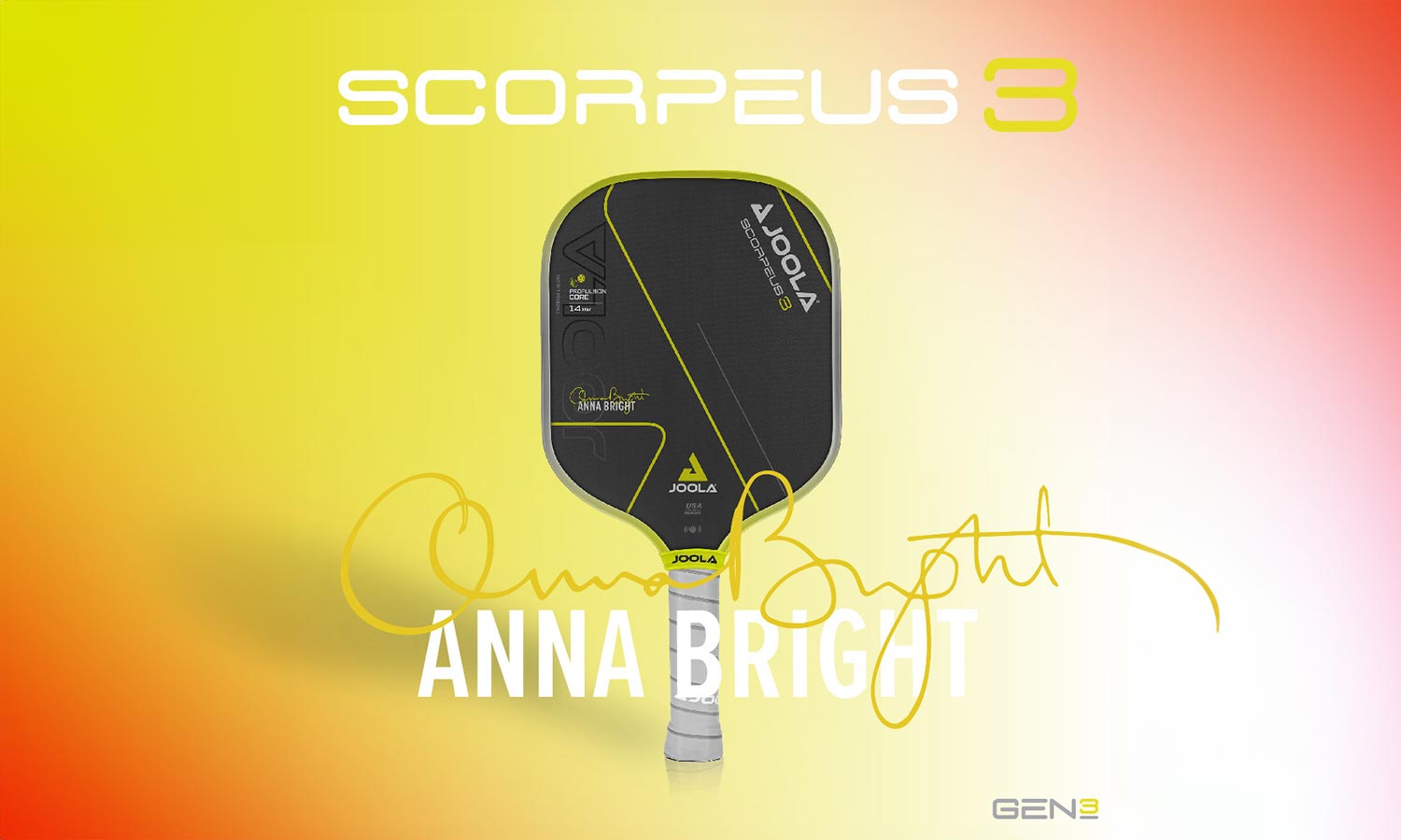 Raquette de Pickleball Joola Anna Bright Scorpeus 3S 14