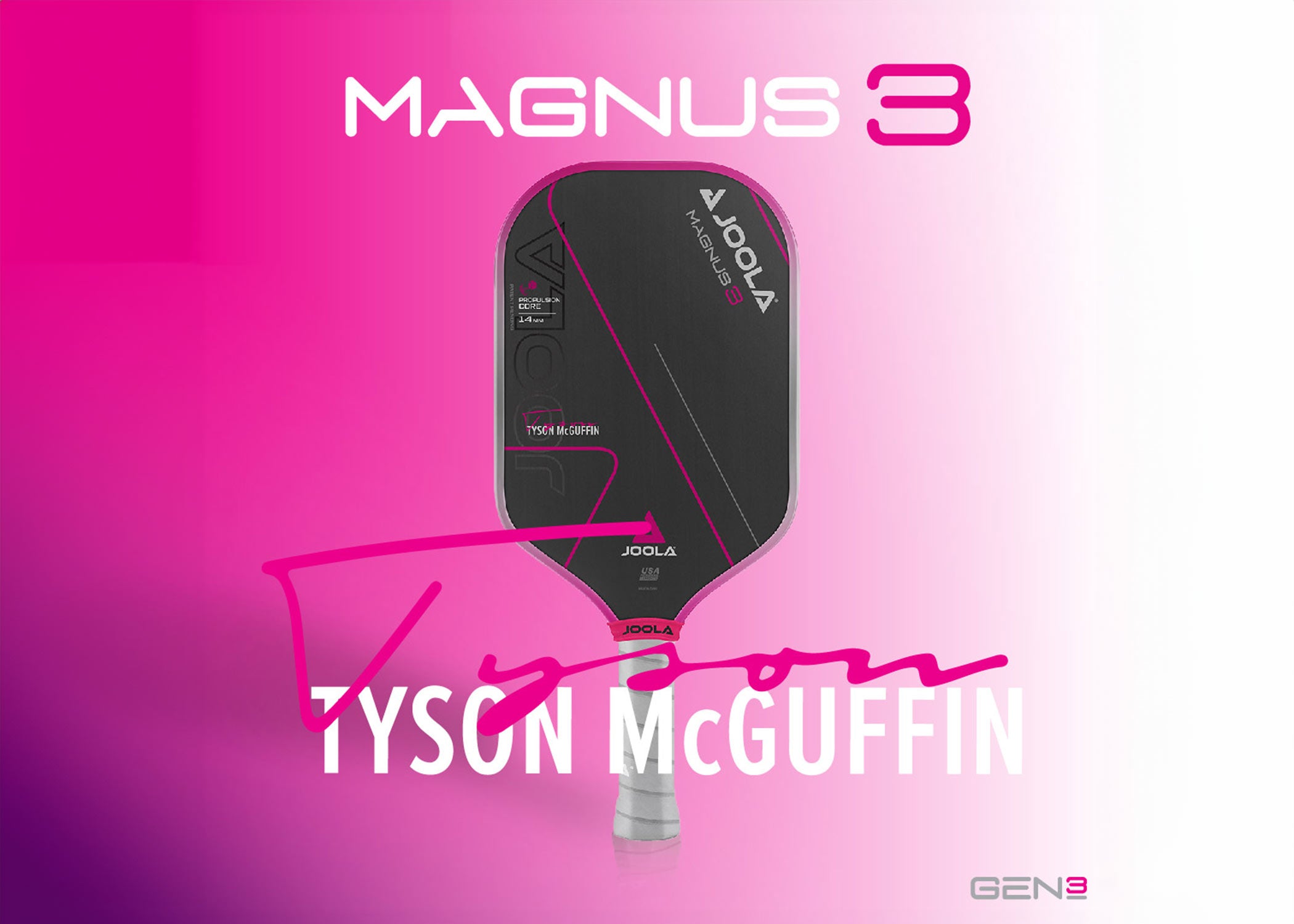 Tyson McGuffin Magnus 3 Pickeball Paddle